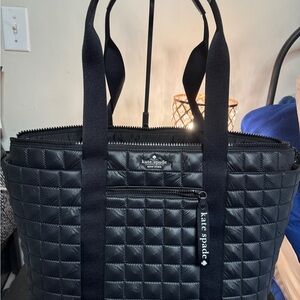 Kate Spade Quilted Black Tote Bag